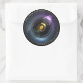 Kameraleuchten Runder Aufkleber (Tasche)