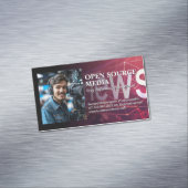 Kameraman im Studio-Set Magnetische Visitenkarte (Beispiel)