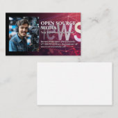 Kameraman im Studio-Set Visitenkarte (Vorne/Hinten)