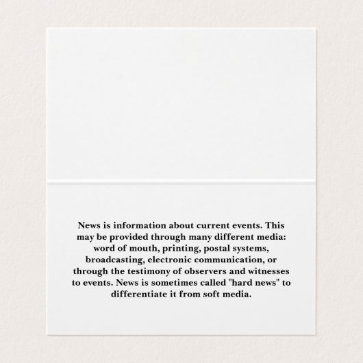 Kameraman im Studio-Set Visitenkarten (Innenseite Aufgefaltet)