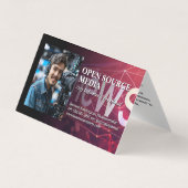 Kameraman im Studio-Set Visitenkarten (Vorderseite)