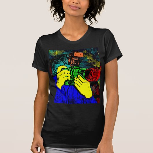 Kameramann 3D ChromaDepth T-Shirt (Vorderseite)