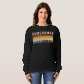 Kameramann Berufstitel Profession Arbeiter Anerken Sweatshirt (Vorne ganz)