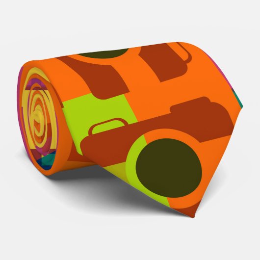 Kameramuster Krawatte (Gerollt)