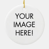 Kameraobjektiv - addieren Sie Ihr Foto Keramikornament (Hinten)