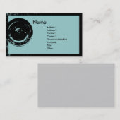 Kameraobjektiv-Fotograf-Visitenkarte Visitenkarte (Vorne/Hinten)