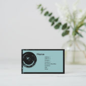 Kameraobjektiv-Fotograf-Visitenkarte Visitenkarte (Stehend Vorderseite)