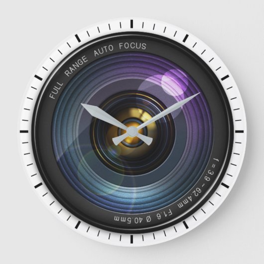 Kameraobjektiv Große Wanduhr (Vorderseite)