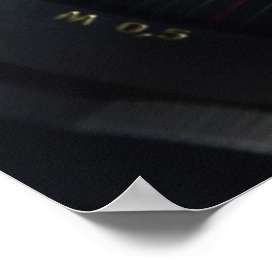 Kameraobjektiv Poster (Ecke)