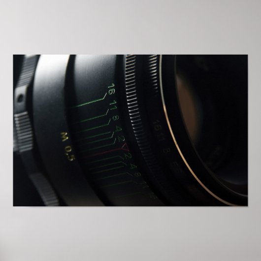 Kameraobjektiv Poster (Vorne)
