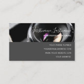 Kameraöffnung für Regenbogenfarben für Fotografen Visitenkarte (Rückseite)