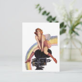 Kameraposition mit Bogen Postkarte (Stehend Vorderseite)