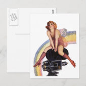Kameraposition mit Bogen Postkarte (Vorne/Hinten)