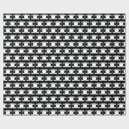 Kameras auf schwarz geschenkpapier (Flach)