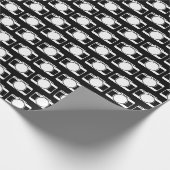 Kameras auf schwarz geschenkpapier (Ecke)