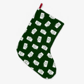 Kameras kopieren Retro Kamera-Kunst-Druck-Entwurf Großer Weihnachtsstrumpf (Vorderansicht (hängend))