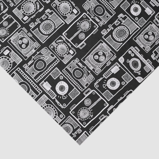 Kameras (kundengerechte Hintergrundfarbe) Seidenpapier (Ausschnitt)