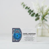 Kameras Logo | Cyber-Sicherheits-Schild Visitenkarte (Stehend Vorderseite)