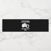 Kameras machen keine Fotos Fotografen Wasserflaschenetikett (Einzelnes Label)