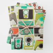 Kameras Retro Geschenkpapier Set (Beispiel)