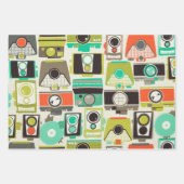 Kameras Retro Geschenkpapier Set (Vorderseite 3)