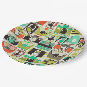 Kameras Retro Pappteller