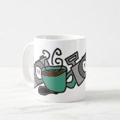 Kameras und Kaffee Kaffeetasse (Vorderseite Links)