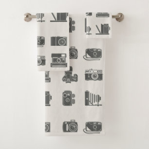 Kameras Vintage Fotografie Badhandtuch Set