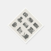 Kameras Vintage Fotografie Serviette (Ecke)