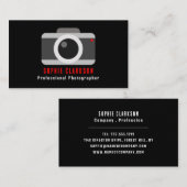 Kamerasymbol, Fotograf, Fotografie Visitenkarte (Vorne/Hinten)