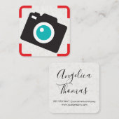 Kamerasymbol Quadratische Visitenkarte (Vorne/Hinten)