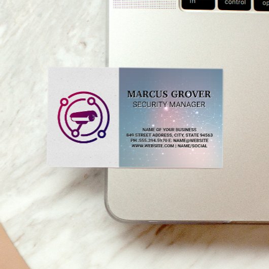 Kamerasymbol | Sicherheit Visitenkarte