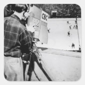 Kameratechniker Quadratischer Aufkleber (Vorderseite)