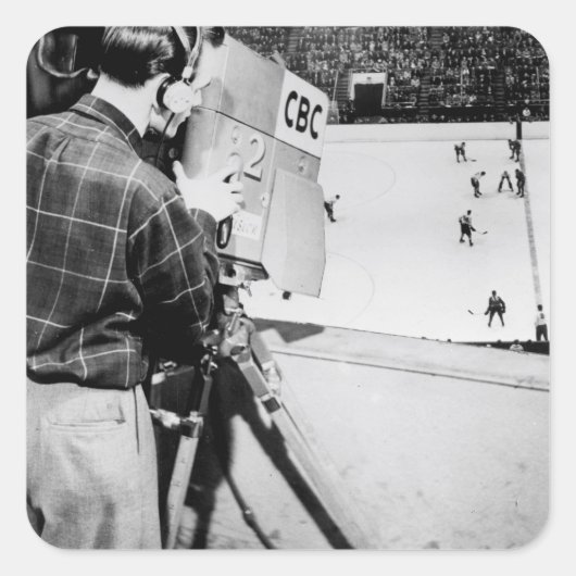 Kameratechniker Quadratischer Aufkleber (Vorderseite)