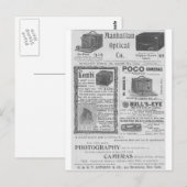 Kamerawerbung Postkarte (Vorne/Hinten)