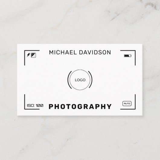 Kamerazielstil visitenkarte (Vorderseite)