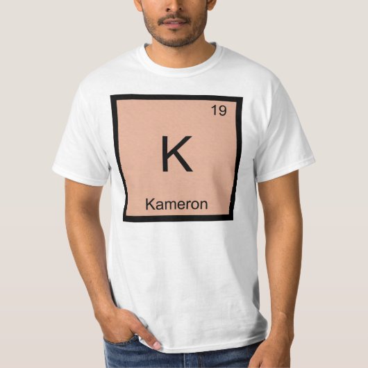 Kameron Name Chemistry Element Periodic Table T-Shirt (Vorderseite)
