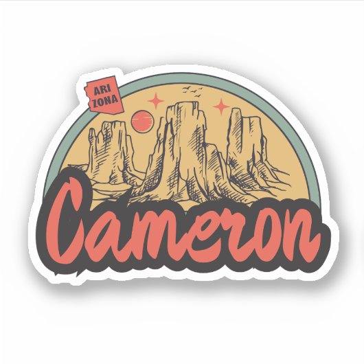 Kamerun, Arizona Aufkleber (Vorderseite)