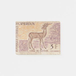 Kamerun-Briefmarke Cobe de Buffon Post-it Klebezettel