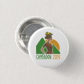 Kamerun Douala 2026 Internationaler Konventions-An Button (Vorne & Hinten)