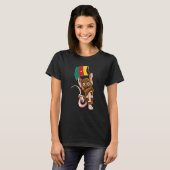 Kamerun-Fan-Maus T-Shirt (Vorne ganz)