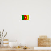 Kamerun Flag Poster Print (Küche)