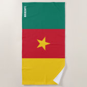 Kamerun Flag Splendid Patriotic Strandtuch (Vorderseite)