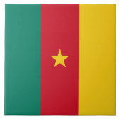 Kamerun Flag Tile Fliese (Vorderseite)