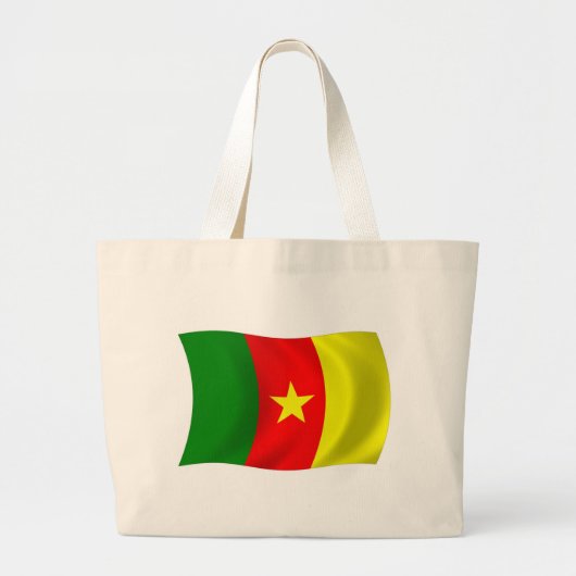 Kamerun Flag Tote Bag Jumbo Stoffbeutel (Vorne)