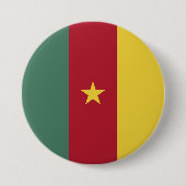 Kamerun Flagge Button (Vorderseite)
