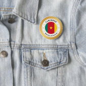 Kamerun-Flagge Button (Beispiel)