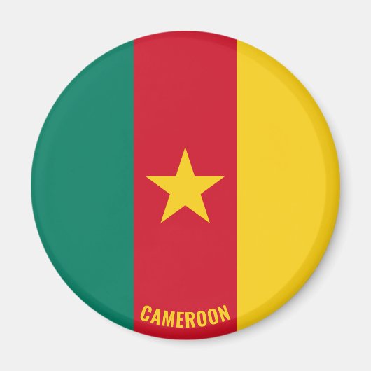 Kamerun Flagge Charming Patriotic Magnet (Vorne)