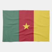 Kamerun Flagge Geschirrtuch (Horizontal)