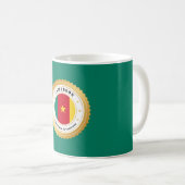 Kamerun-Flagge Kaffeetasse (VorderseiteRechts)